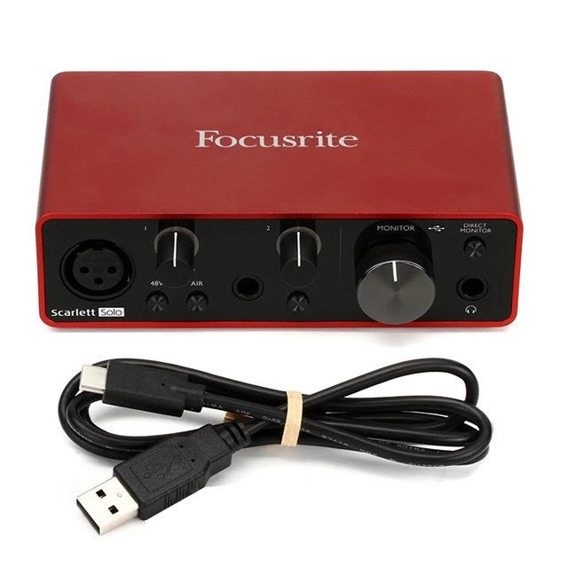 SOUNDCARD THU ÂM FOCUSRITE SOLO (GEN.3) - HÀNG CHÍNH HÃNG