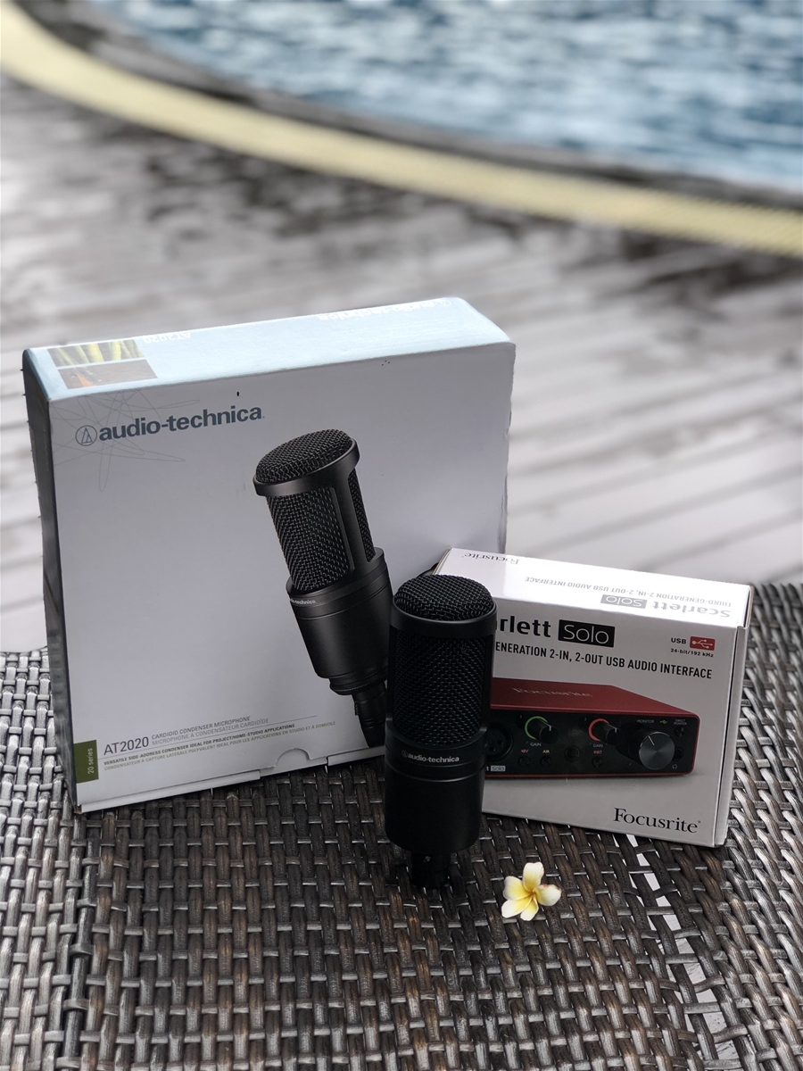 COMBO Technica AT2020 + Focusrite Scarlett Solo Gen 3 (thế hệ mới nhất)